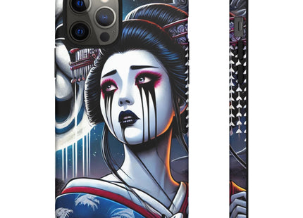 Geisha’s Black Ink Tears Phone Cases