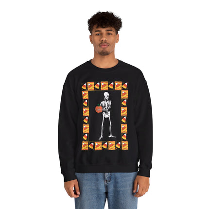 Candy Corn Skeleton Unisex Heavy Blend™ Crewneck Sweatshirt