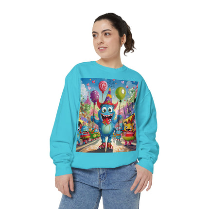 Monster Parade Madness Unisex Garment-Dyed Sweatshirt