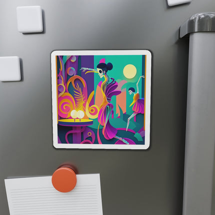 Dance of the Skeleton Ballerinas Die-Cut Magnets (5 Sizes)