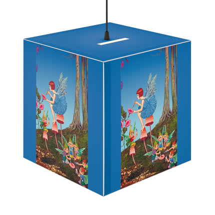 Periwinkle Painting the Petals Ida Outhwaite Light Cube Lamp