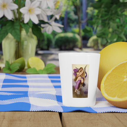 The Abduction of Psyche by William Bouguereau Ceramic Shot Glass