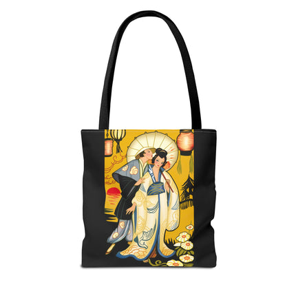Golden Embrace Tote Bag (AOP)