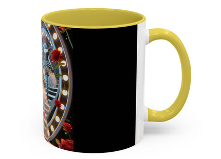 Halloween Witch Through the Mirror Colorful Mugs (11oz, 15oz)