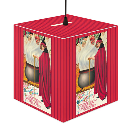 The Hallowe'en Cauldron In the Firelight's Gleam Light Cube Lamp