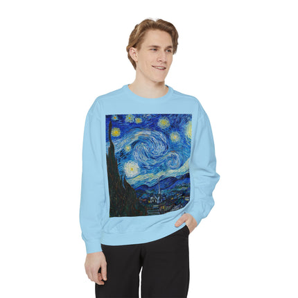 The Starry Night by Vincent Van Gogh Garment-Dyed Sweatshirt