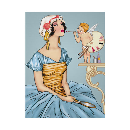 The Fairy’s Reflection – A Vintage Portrait of Charm