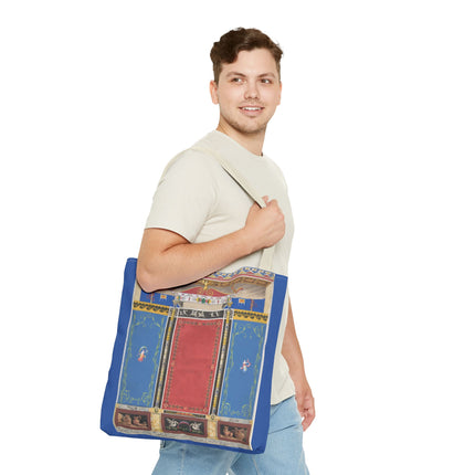 Trompe L’Oeil Designer Tote Bag – Columns, Swans and Vases (AOP)