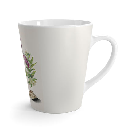 Tulip, Branches of Myrtle, and Shells by Maria Sibylla Merian Latte Mug