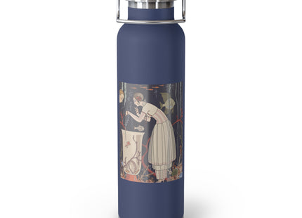 L'Etourdissant Petit Poisson (The Dazzling Little Fish) by George Barbier Copper Vacuum Insulated Bottle, 22oz