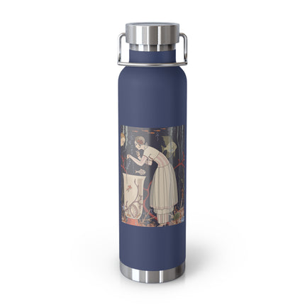L'Etourdissant Petit Poisson (The Dazzling Little Fish) by George Barbier Copper Vacuum Insulated Bottle, 22oz