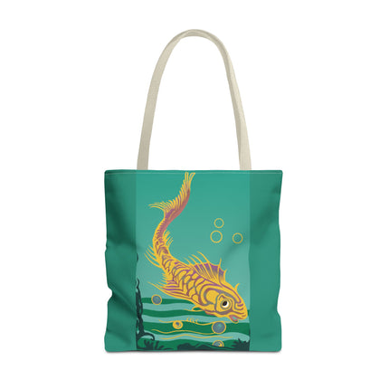 Golden Serenity Tote Bag (AOP)