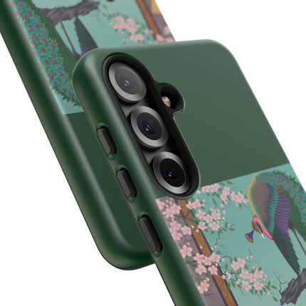 Peacock Garden Phone Case – Japanese Elegance & Timeless Beauty