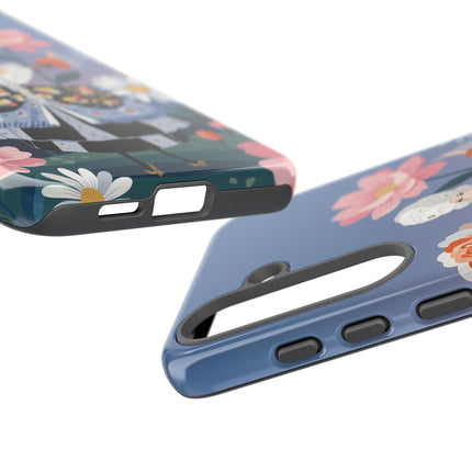 🌸🎀 The Grand Floral Promenade Phone Case – Art Deco Fashion Fantasy