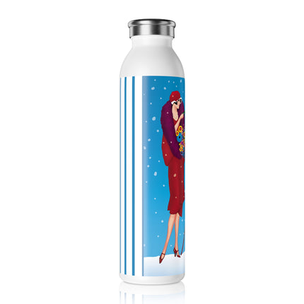 Snowfall & Couture Slim Water Bottle