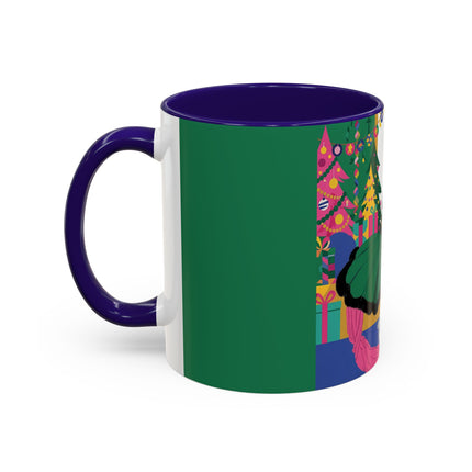 🎄🎁 The Emerald Christmas Belle Colorful Mug – Colorful Holiday Fashion Fantasy