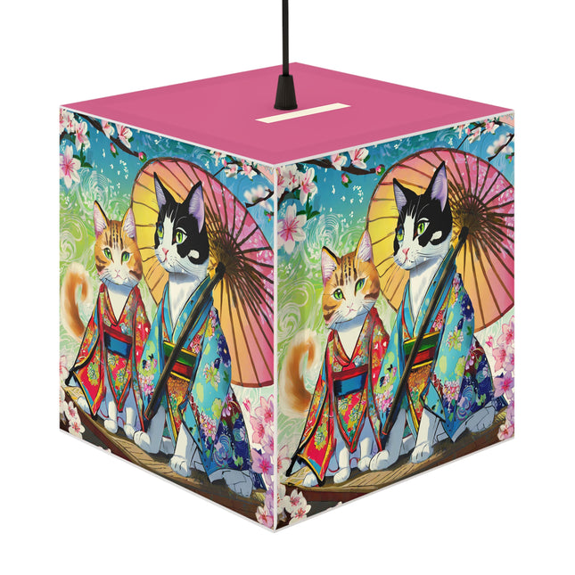 Kimono Kitties Light Cube Lamp
