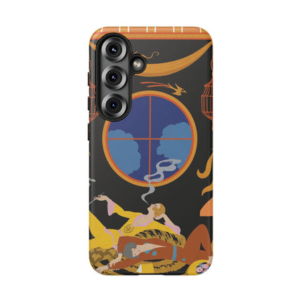 Art Deco Lounge Phone Case – Opulent Smoke & Timeless Glamour