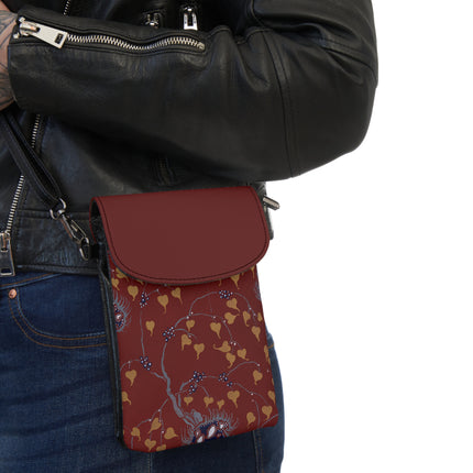 Art Nouveau Flower Pattern by Émile-Alain Séguy Small Cell Phone Wallet
