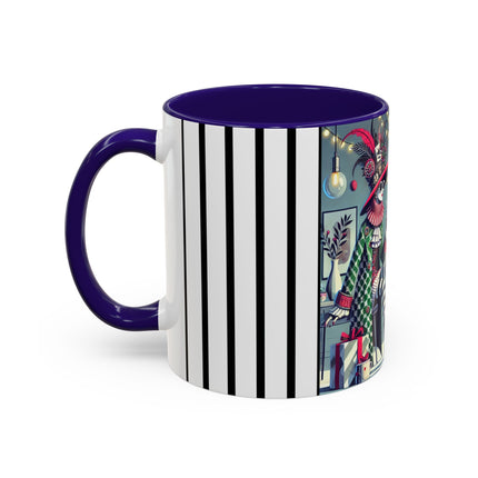 Whimsical Christmas Tea Party Colorful Mugs (11oz, 15oz)