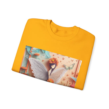 Zinnia Fairy Unisex Heavy Blend™ Crewneck Sweatshirt
