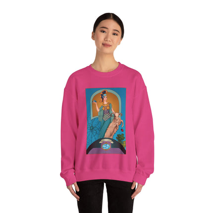 March & Aquamarine (Gem Series) by Sofia Chiostri Unisex Heavy Blend™ Crewneck Sweatshirt