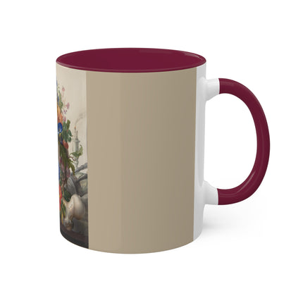 Vanitas Still Life by Herman Henstenburgh Colorful Mugs, 11oz
