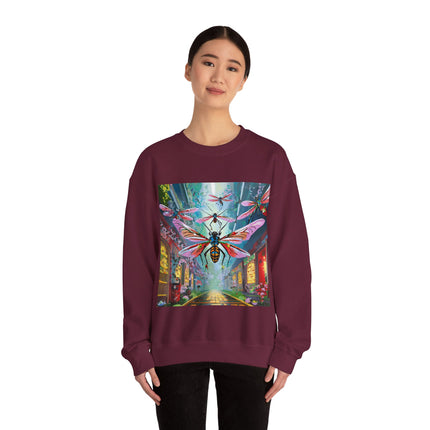 Neon Swarm Unisex Heavy Blend™ Crewneck Sweatshirt