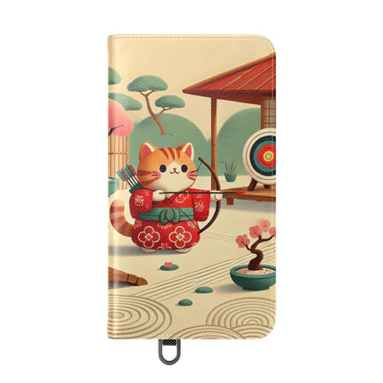 🏹🌸 Archer Kitten in the Zen Garden Flip Case – Focus, Whimsy & Zen Balance