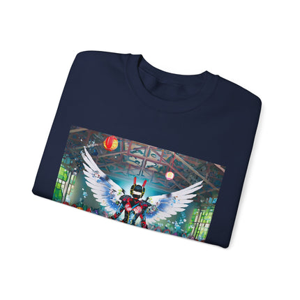 Samurai Robot Angels Unisex Heavy Blend™ Crewneck Sweatshirt