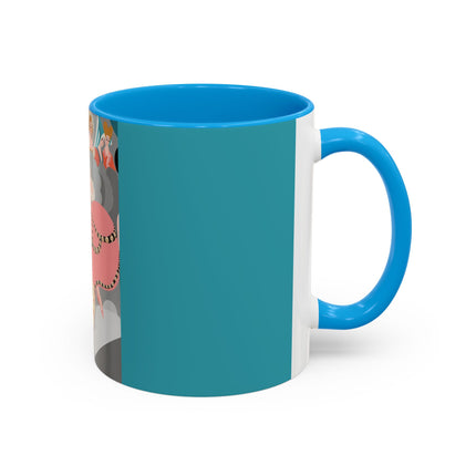 Celestial Masquerade Colorful Mugs – Theatrical Elegance & Floating Whimsy