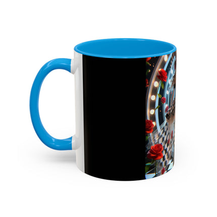 Halloween Witch Through the Mirror Colorful Mugs (11oz, 15oz)