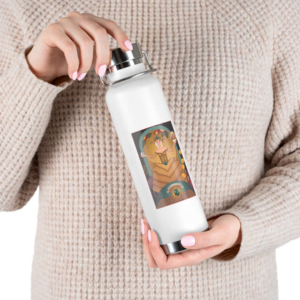 June & Pearl, Alexandrite (from the Gem Series) by Sofia Chiostri Copper Vacuum Insulated Bottle, 22oz