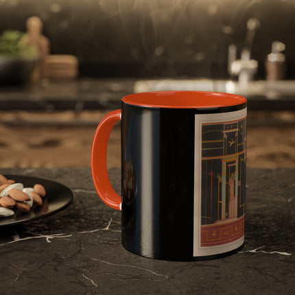 Pompeii Walls Pl.04 by Victor Steeger Colorful Mugs, 11oz
