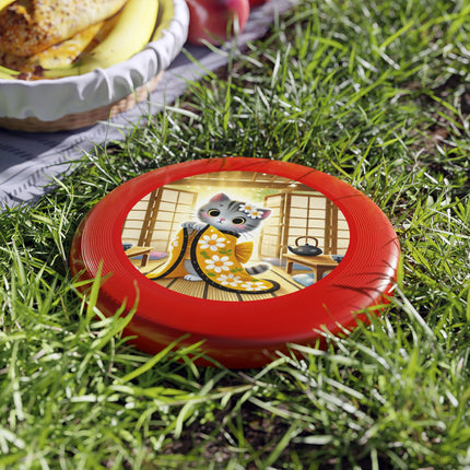 Playful Kitten in the Tea Room Wham-O Frisbee – Curious Paws & Cozy Charm