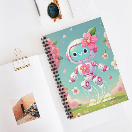 Sakura Sentinel Spiral Notebook - Ruled Line