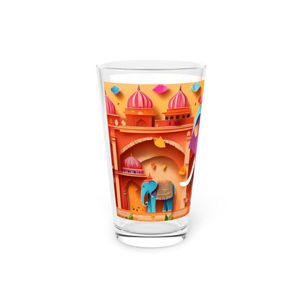 Elephant at an Autumn Festival Glass, 16oz