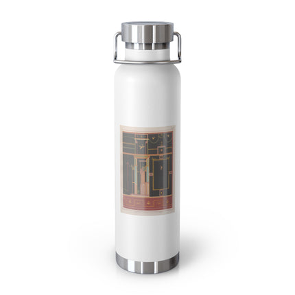 Pompeii Walls Pl.04 by Victor Steeger Copper Vacuum Insulated Bottle, 22oz