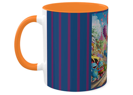 Monster Parade Madness Colorful Mugs, 11oz