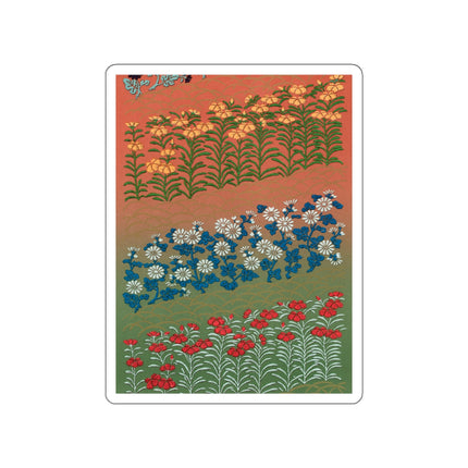 Japanese Flower Pattern II by G.A. Audsley Die-Cut Stickers (5 Sizes)