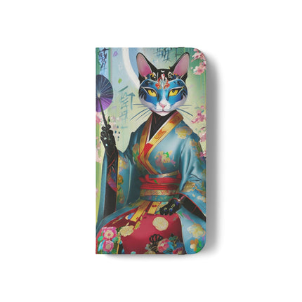 🌸✨ Cyberpunk Geisha Flip Case – Neon Elegance & Futuristic Grace