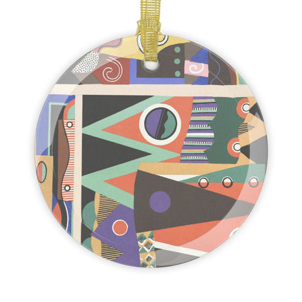 Collection decors et couleurs Pl.03 by Georges Valmiers Glass Ornament