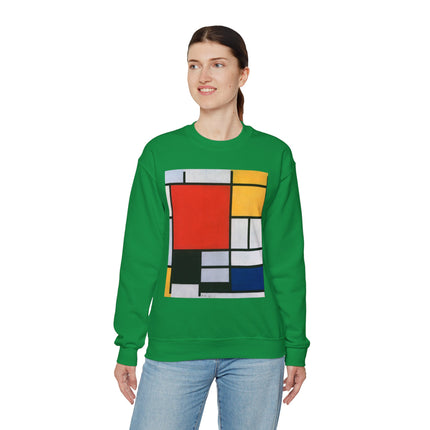 Composition with Red, Yellow, Blue, and Black by Piet Mondrian Heavy Blend™ Crewneck Sweatshirt