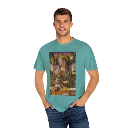 Madonna and Child by Carlo Crivelli Unisex Garment-Dyed T-shirt