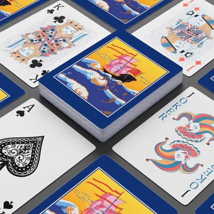 Golden Seas and Whimsical Dreams Playing Cards