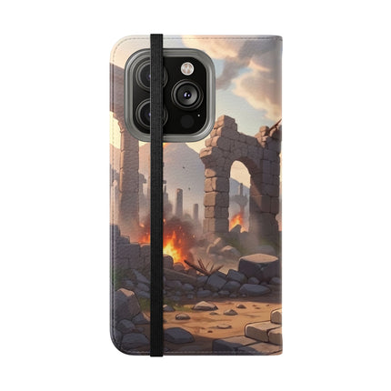 🐆🔭 The Snow Leopard Lookout Flip Case – Adventure, Curiosity & Fearless Style