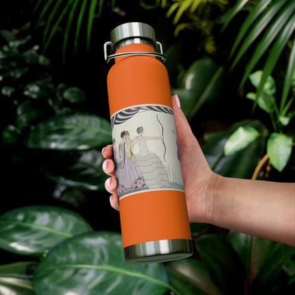 Visez au coeur, belles dames! by George Barbier Copper Vacuum Insulated Bottle, 22oz