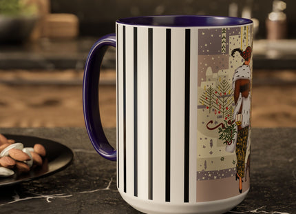Wrapped in Elegance Colorful Mugs (11oz, 15oz)