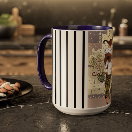 Wrapped in Elegance Colorful Mugs (11oz, 15oz)