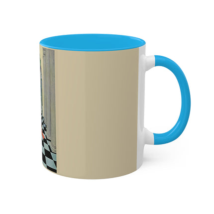 Cadmus Beheld a Female Figure by Virginia Frances Sterrett Colorful Mugs, 11oz